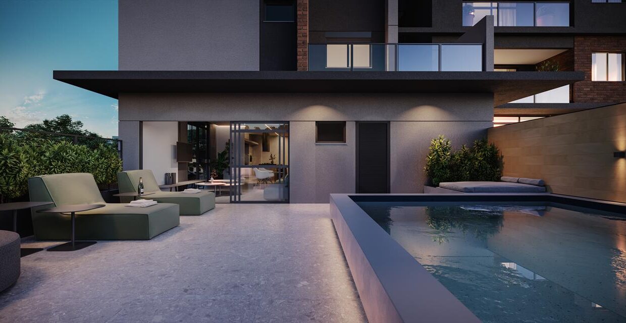 12. Piscina com gourmet privativo